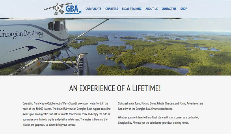 Georgian Bay Airways Airline Honey Harbour Georgian Bay Island Cottage Properties for Sale